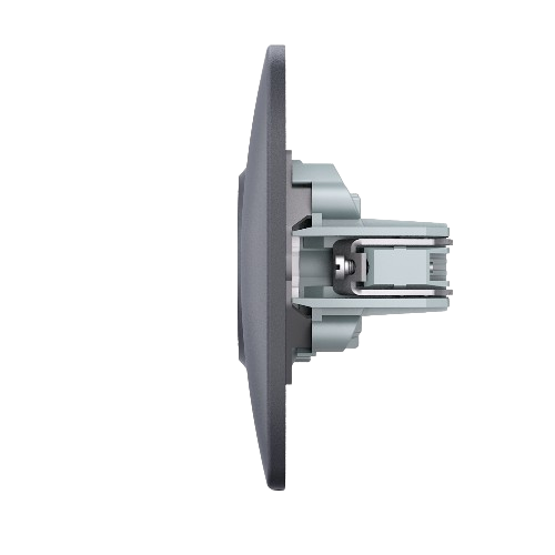 BINERA чорний графіт Розетка внутрішня 1-а Videx Житомир