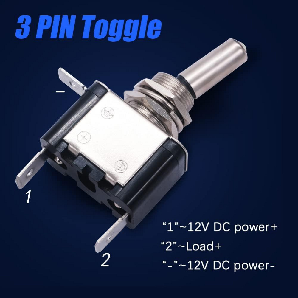 Червоний тумблер 12В з LED підсвіткою для авто та техніки Київ - фото 7