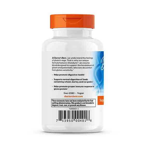 Розщеплення глютену Doctor's Best Gluten Rescue 60 капс Київ