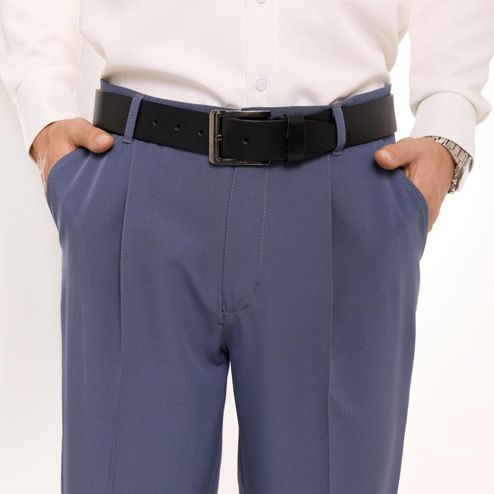 Антрацит темно-серые мужские брюки смарт-кэжуал со стрелками Pobedov Legend Киев - изображение 6