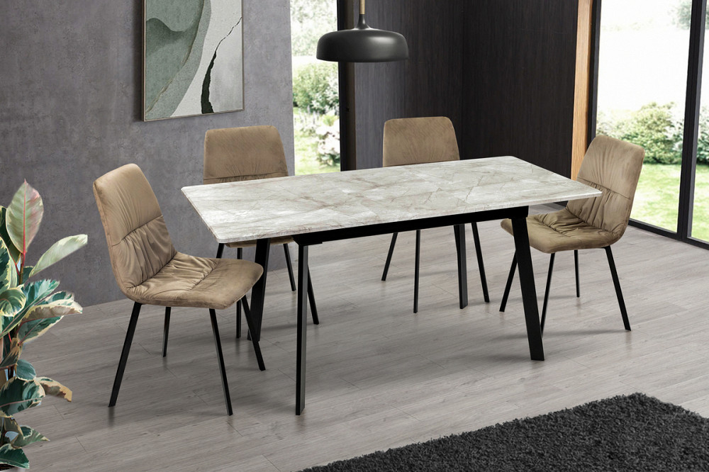 Стіл Етна 120(+40)*75 чорний метал/базальт Киев - изображение 5