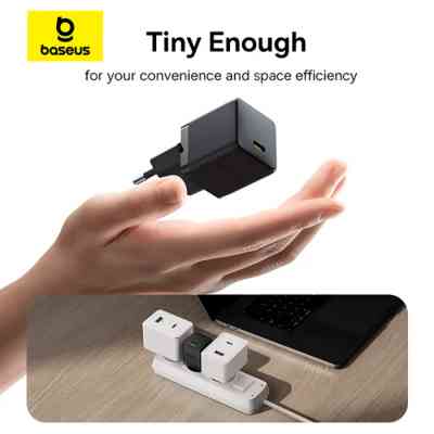 Зарядное устройство Baseus Palm Fast Charger 1C 20W + Cable 1.0m Type-C 60W black (P10111602113-01) Винница