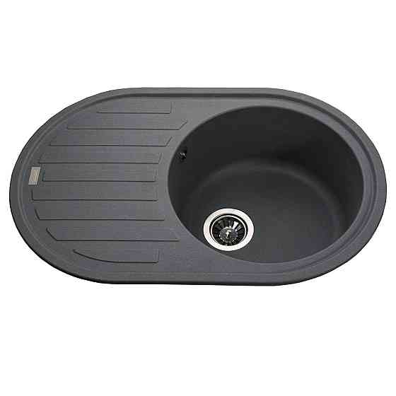 Гранітна мийка Globus Lux OHARA сірий металік 770х500мм-А0003 (000021078) Київ