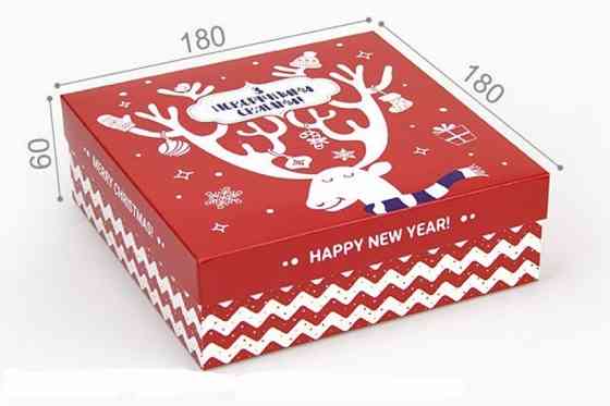 Подарочная коробка С новым годом 18х18х5 см Винница