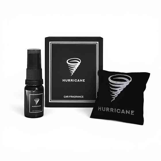 Автомобильный ароматизатор Hurricane Black Standart, аромасаше на дефлектор Чортков