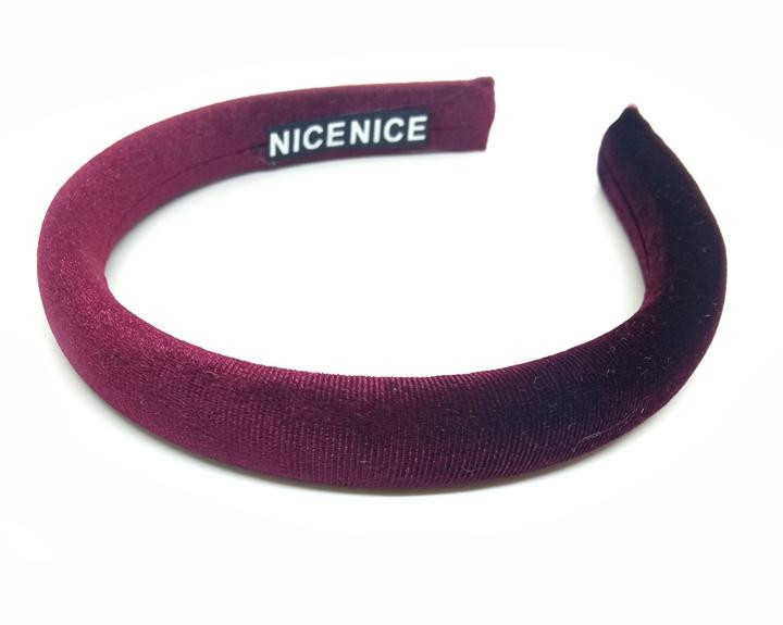 Обруч на голову бордовий Київ - фото 1