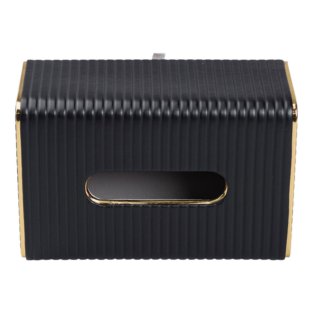 Yiwu Серветниця з еко шкіри 21.5х13х9 см органайзер для кафе і ресторанів Чорний HP-3-203B Коломия - фото 3