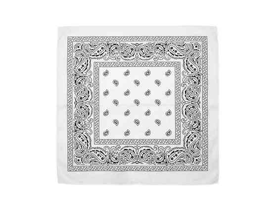 Бандана белый классическая арт.1-22 р.55*55 ТМ SHAPKI Киев