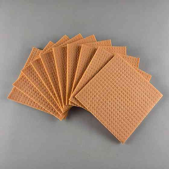 Салфетка губчатая влагопоглощающая из натуральной целлюлозы 16*16 "Vivat" (а10) (1 пачка) Харків