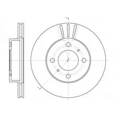 Тормозной диск REMSA 6557.10 Винница