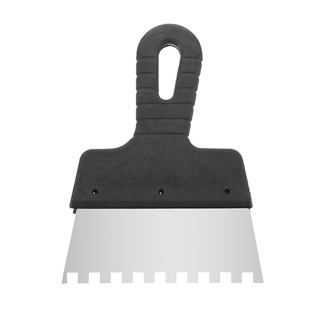 Шпатель из нержавеющей стали, 150 мм, зуб: 8×8 мм INTERTOOL KT-2158 Киев - изображение 1