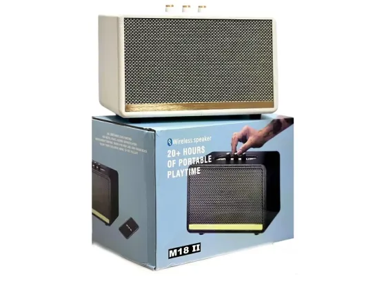 Мінідинамік Bluetooth M18II, 5Вт, підтримка TF карт, FM-радіо, акумулятор 1200 мАг, AUX, до 5 годин  Київ