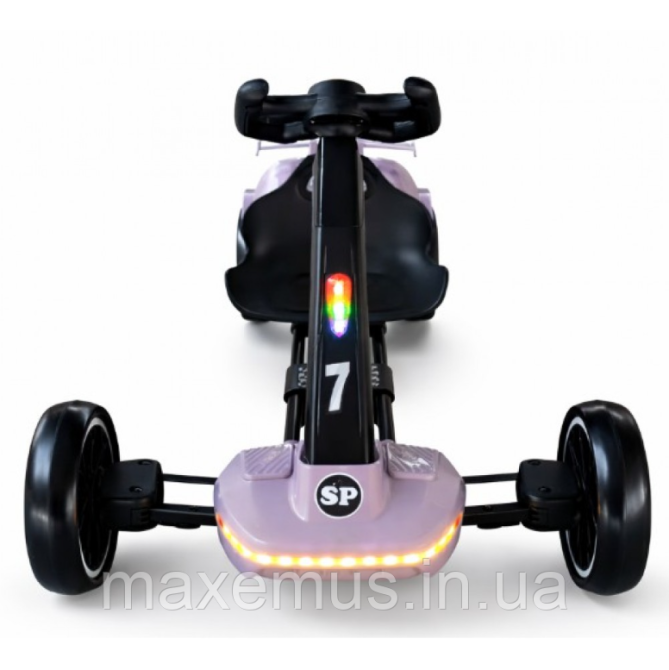 Детский электрокарт Spoko SPV19 12V 4.5Ah сиреневый с пультом управления / карт на аккумуляторе для детей Мостиска - изображение 8