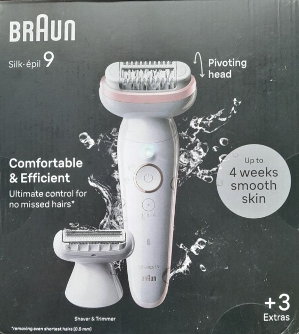 Епілятор Braun Silk-epil 9 SES 9-030     Новий, запакований. Київ - фото 4