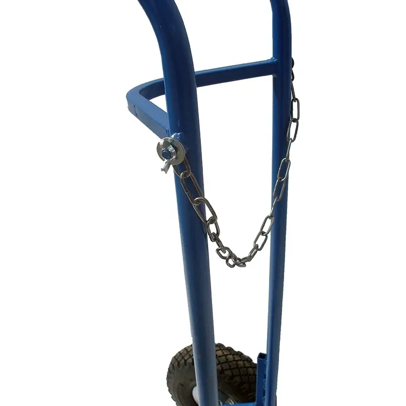 Тележка ТК-300КНД для кислородного баллона — двухколесная, металлическая, грузовая, колеса 300 мм, цепь Харьков - изображение 4