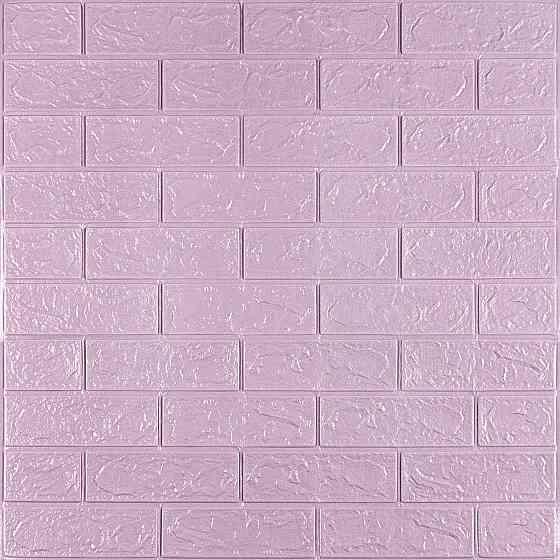 3D панель самоклеющаяся 700x770x3мм кирпич Светло-фиолетовый (015-3) SW-00000574 Киев