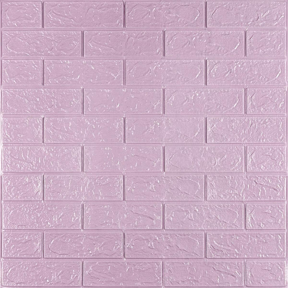 3D панель самоклеюча 700х770х3мм цегла Світло - фіолетова (015-3) SW-00000574 Київ - фото 6