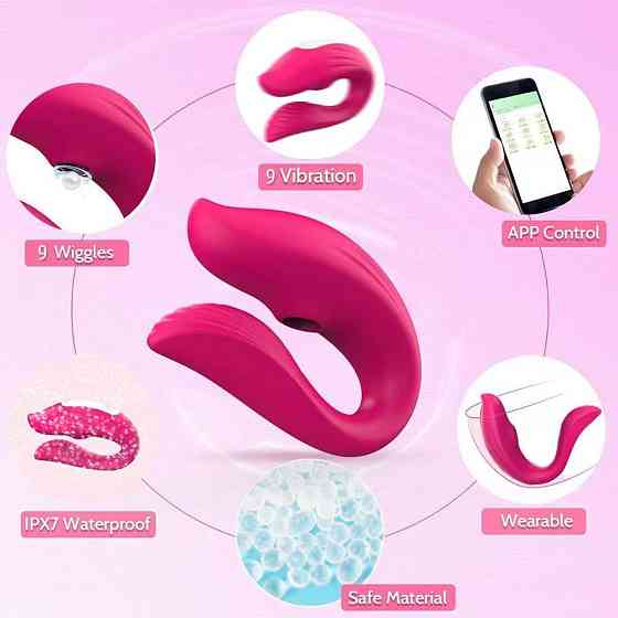 Смарт вибратор для двух Vibrator - pink - app control Sex Aura Киев