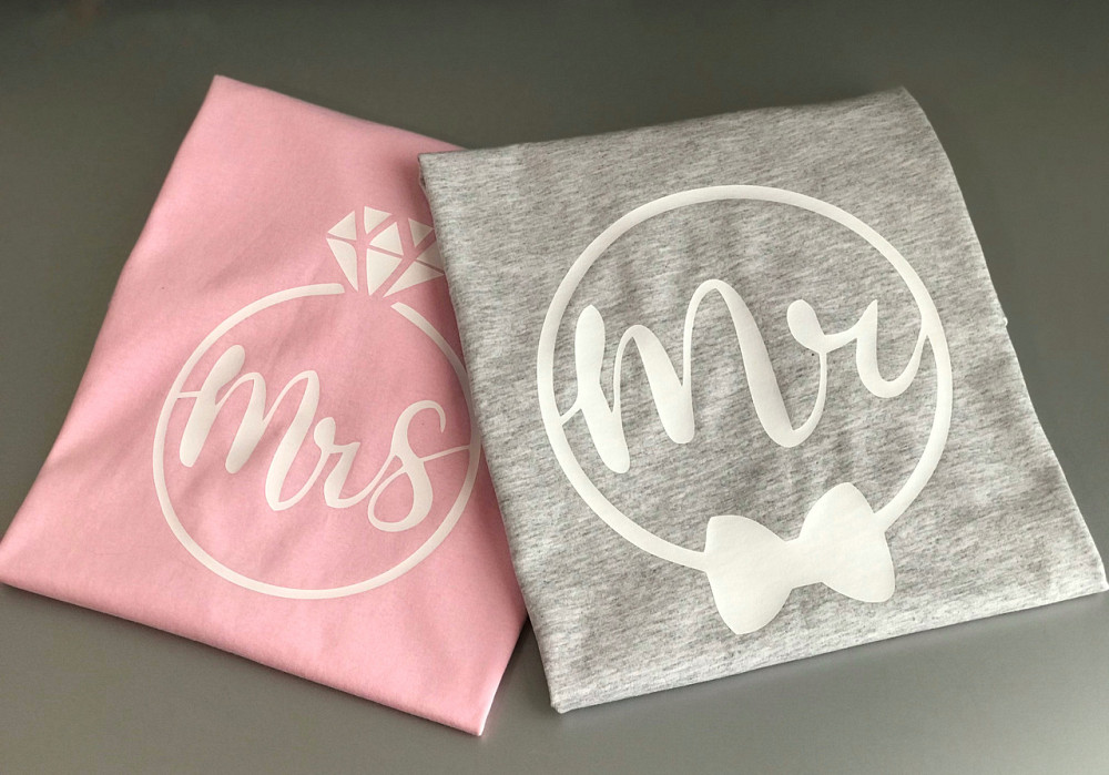 Парные футболки для парня и девушки из 100 % Хлопка . MR\MRS Черновцы - изображение 1