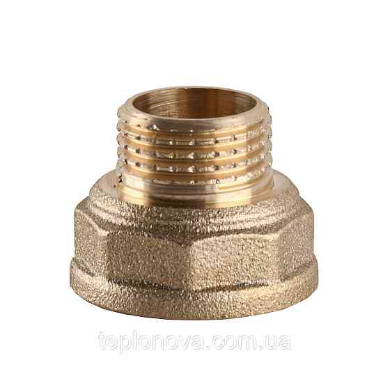Перехідник редукційний латунний 3/4| ВР х 1/2| НР штампований А0603А VA Чернівці