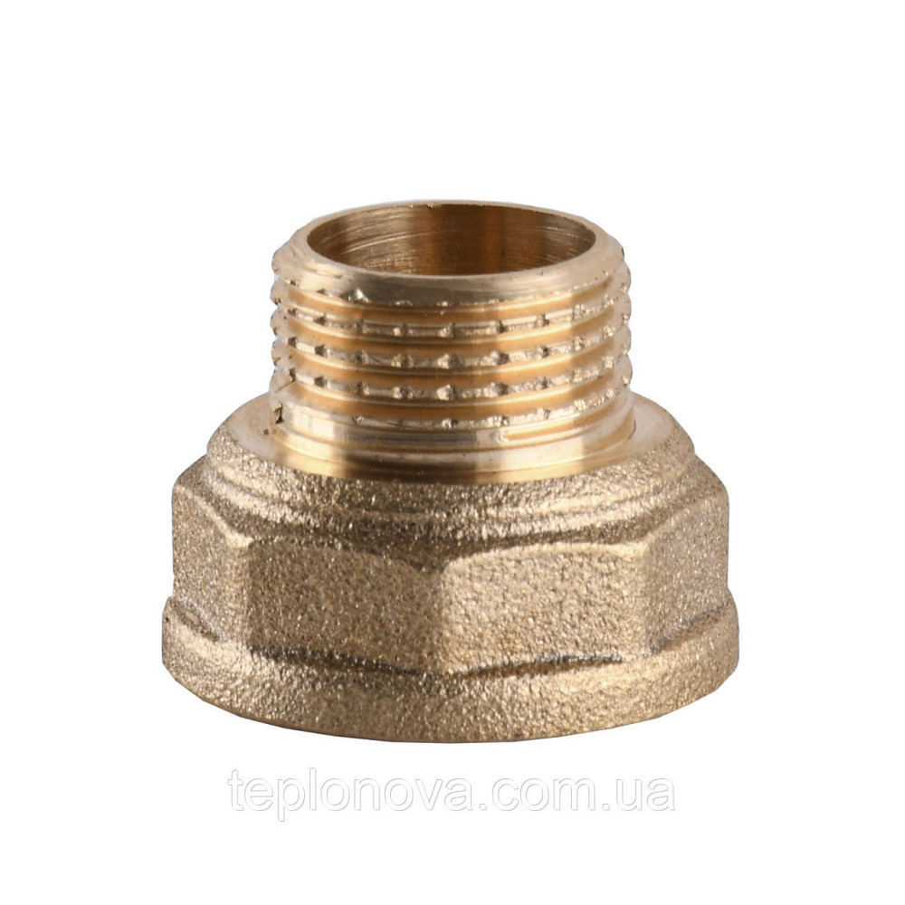 Перехідник редукційний латунний 3/4| ВР х 1/2| НР штампований А0603А VA Чернівці - фото 3
