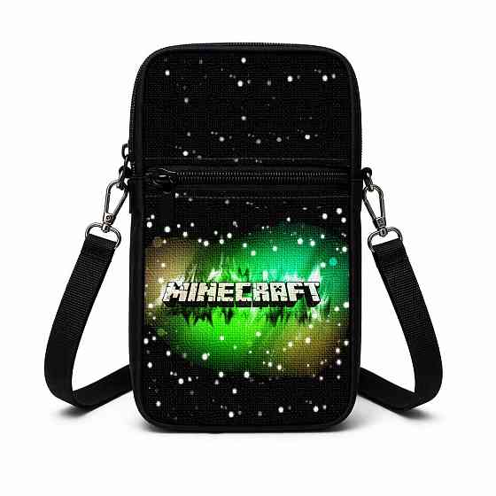 Сумка-чохол для телефону Minecraft,дитяча сумка через плече, водонепроникна міні-сумка (4752) Київ