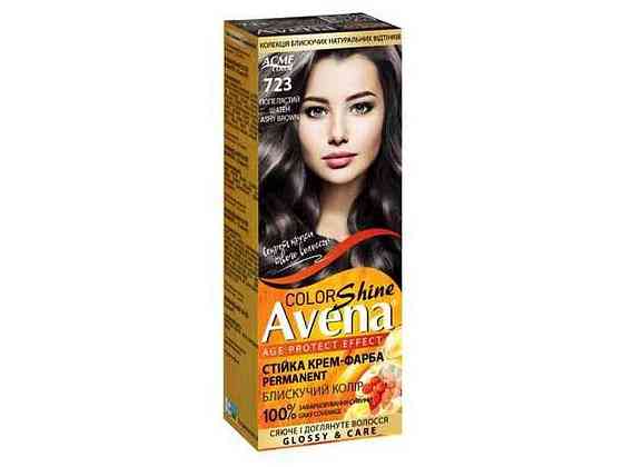 Крем-фарба Shine Color 723 Попелястий шатен ТМ AVENA Solmir Київ