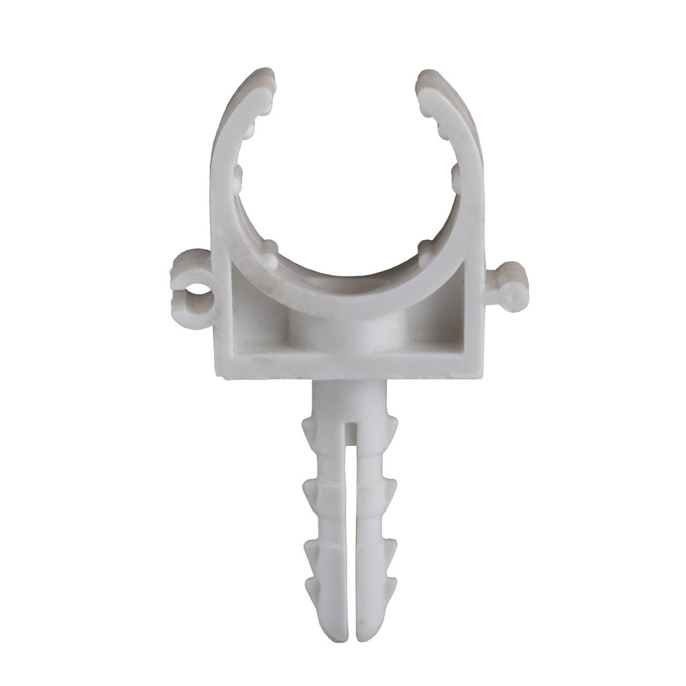 Кліпса для труби металопластикової з дюбелем NEW 26х2,0 (000001275) Київ - фото 1