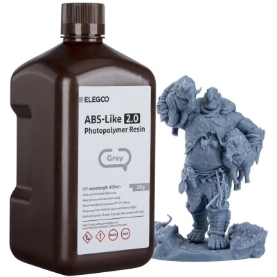 Фотополимерная смола ELEGOO Resin, Standard 2кг, grey (50.103.0273) Винница - изображение 1