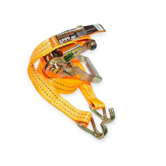 Трос 1,5т х 6м х 38мм метал. ручка полиэстр стяжной Мукачево