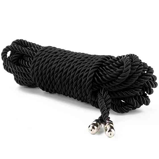 Мотузка - Rebellion Reign Black Bondage Rope, 10 м Sex Aura Київ
