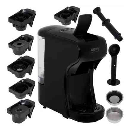 Капсульна кофемашина Camry CR 4414 3000Вт рожкова для меленої кави та 5 адаптерів для капсул Black QX-14 Львів