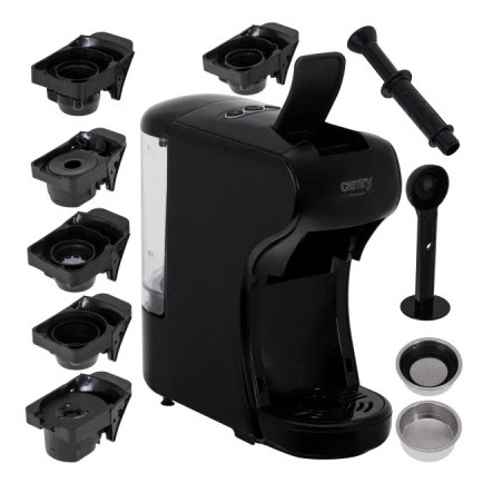 Капсульна кофемашина Camry CR 4414 3000Вт рожкова для меленої кави та 5 адаптерів для капсул Black QX-14 Львів - фото 2