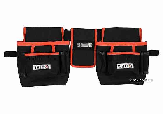 Пояс з 4 кишенями для інструментів і тримачем для рулетки YATO [10] Одесса