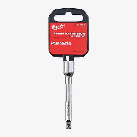 Удлинитель для головок хромированний MILWAUKEE 1/4'', 76мм Одесса