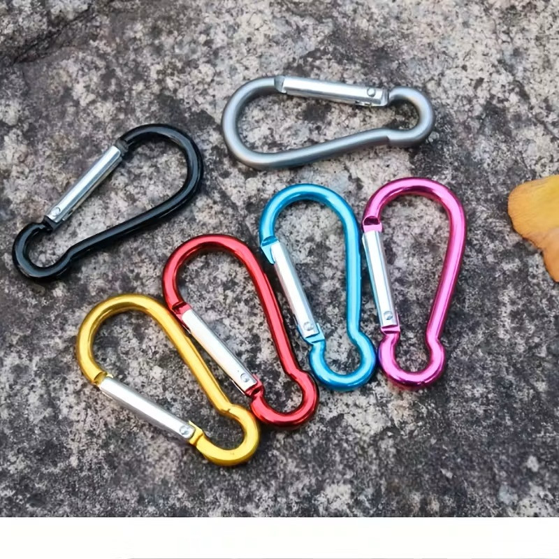 Карабін алюмінієвий 4.6 см, набір 10 шт для кемпінгу Київ - фото 6