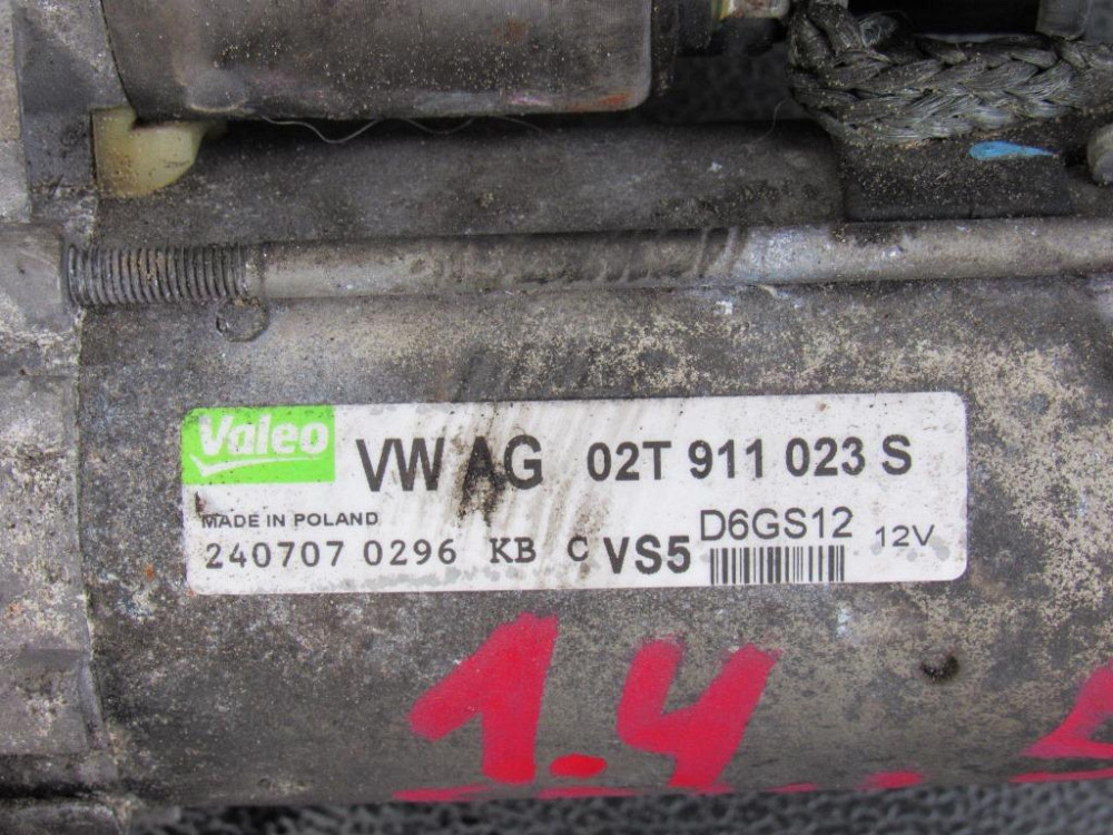 Стартер VW Golf 5 1.4 бензин 2003-2008 (02T911023S) Ковель - изображение 2