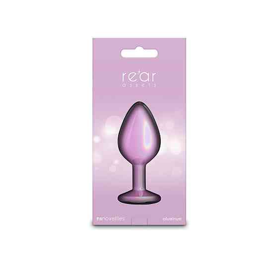 Анальна пробка NS Novelties Rear Assets — Iridescent Pink — Medium — Pink Sex Aura Київ