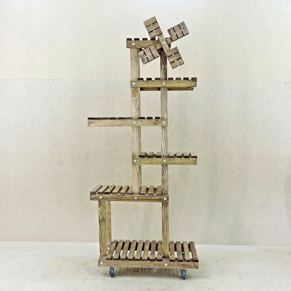 Підставка для квітів "Матурі 3" на коліщатках капучино Миколаїв - фото 8