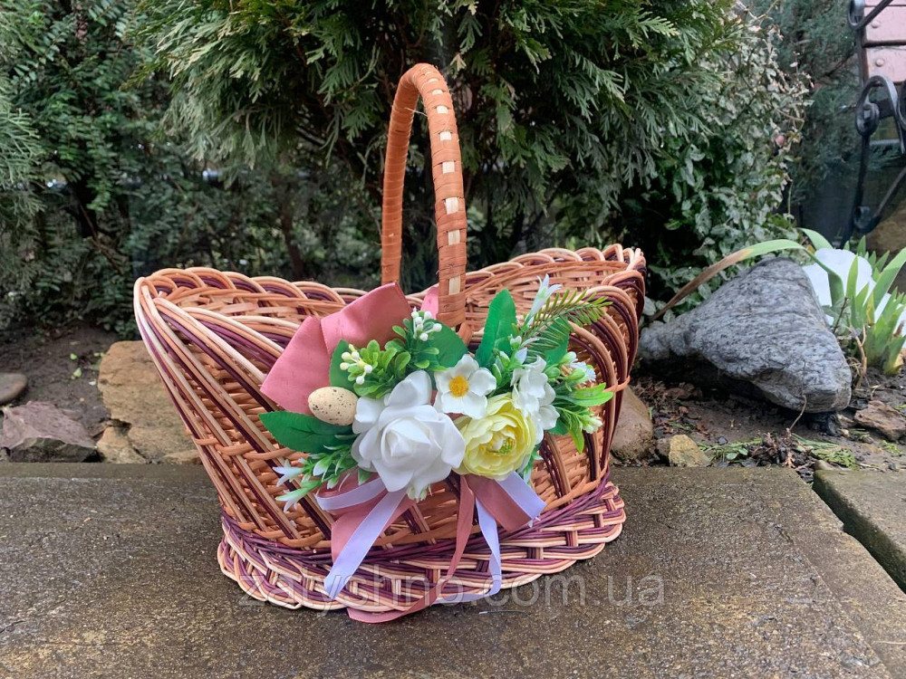Пасхальний кошик плетений з лози Київ - фото 1