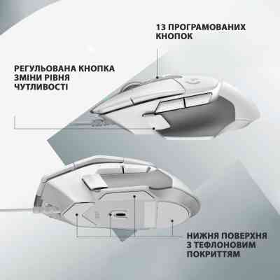 Мишка Logitech G502 X USB White (910-006146) Вінниця