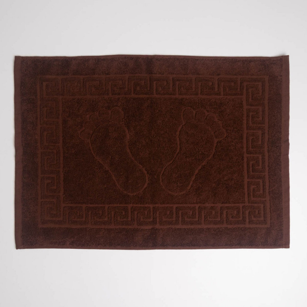 Махровий рушник для ніг GM Textile 50х70см 700г/м2 (Коричневий) Суми - фото 3