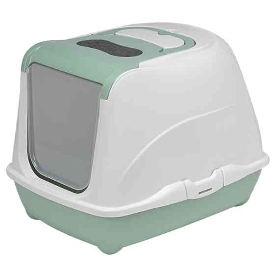 Moderna Flip Cat Jumbo МОДЕРНА ФЛИП КЕТ ДЖУМБО закритий туалет з відкидною кришкою для котів, 58х45х42см Київ