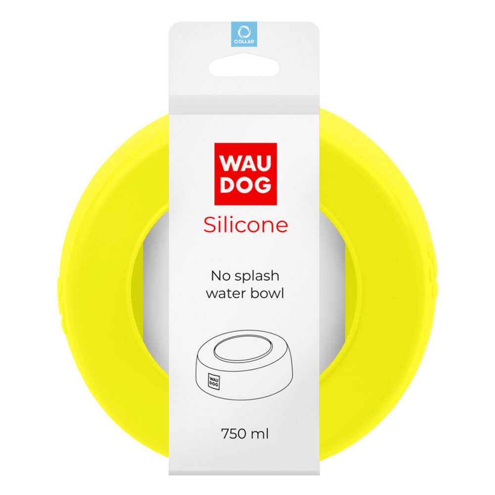 Миска-непроливайка WAUDOG Silicone, 750 мл жовтий Київ - фото 1