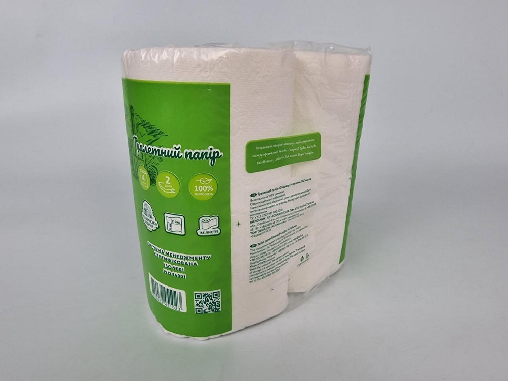 Туалетний папір Смарагд" 96*110/45 ціль. 2 шар. (4 шт.) Кохавінка (12 рул) Харків - фото 2