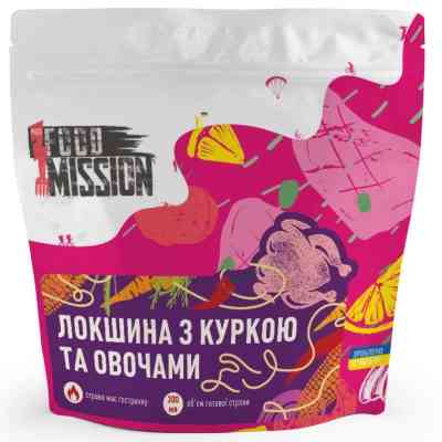 Їжа швидкого приготування Food Mission Локшина з куркою та овочами 65 г (fm.30580) Вінниця