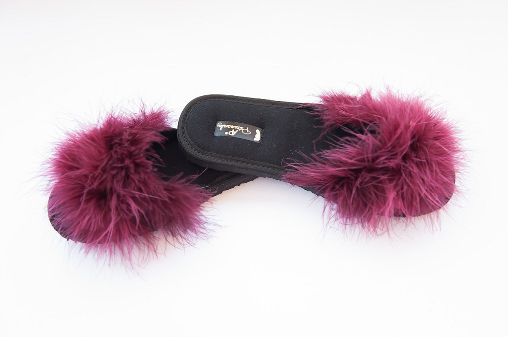 Тапочки домашние женские в наличии с пушком PaGo 