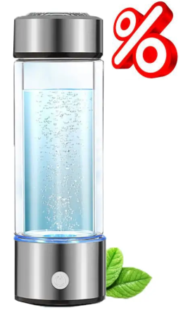 Генератор водневої води Tana. Воднева пляшка із зарядкою від USB, на 450 мл срібляста Дніпро