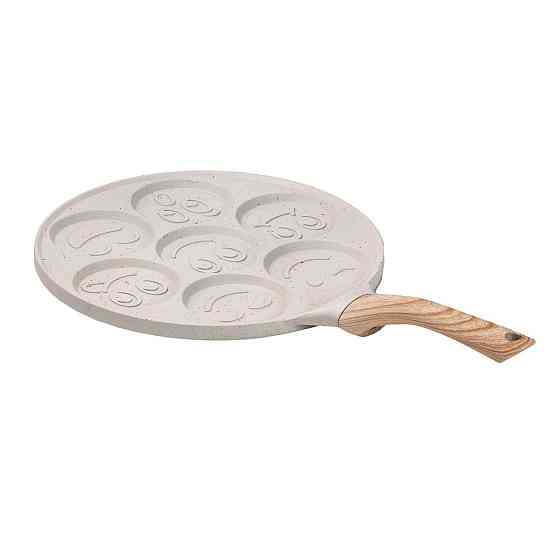 Сковорода зі смайликами на 7 секцій для млинців, оладок, яєць, сирників HP39583W Київ
