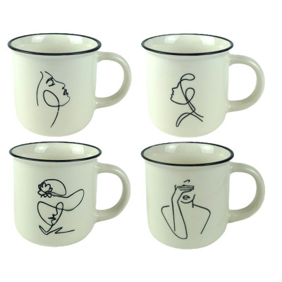 Чашка Vittora "Lady in white" 370 мл (VT-C-512370) Вінниця - фото 1